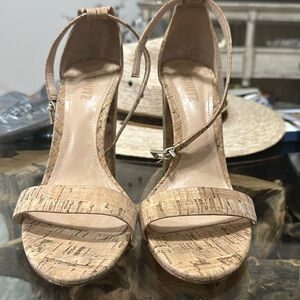 Schutz cork chunky heels size 10 ladies